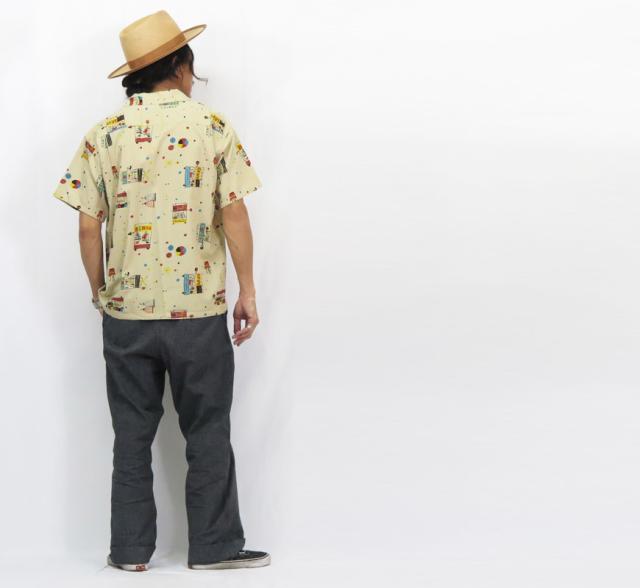 STAR OF HOLLYWOOD スターオブハリウッド 半袖 コットン オープンカラーシャツ STREET STALL SH39497