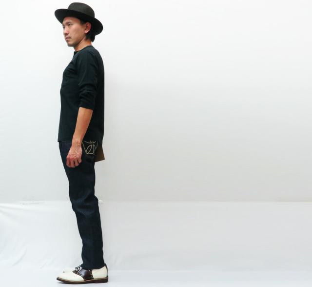 GANGSTERVILLE THUG DENIM SLIM IRON CROSS INDIGO