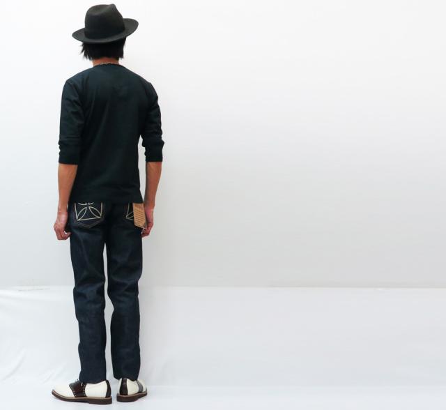 GANGSTERVILLE THUG DENIM SLIM IRON CROSS INDIGO