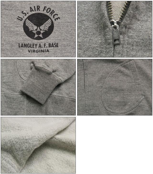 バズリクソンズ Buzz Rickson's フルジップスウェットパーカー U.S. AIR FORCE BR65599