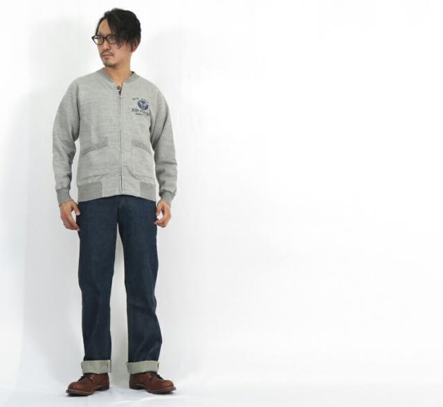 バズリクソンズ Buzz Ricksons セットイン ジップアップ スウェット トレーナー U.S.ARMY AIR FORCE BR65601