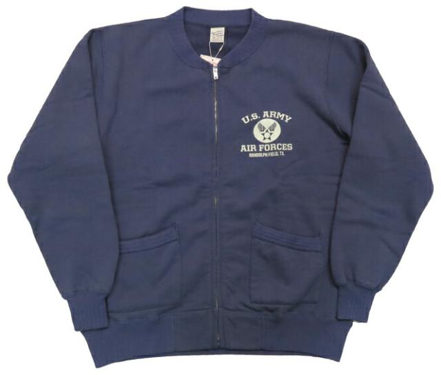 バズリクソンズ Buzz Ricksons セットイン ジップアップ スウェット トレーナー U.S.ARMY AIR FORCE BR65601