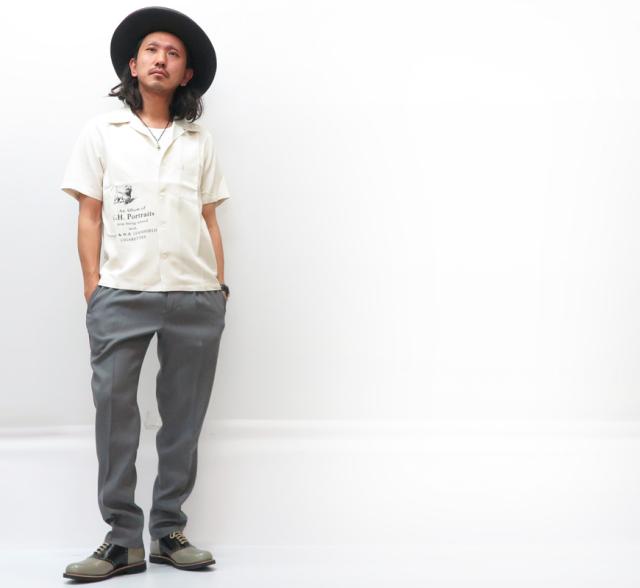 BY GLAD HAND 半袖オープンカラーシャツ リネン レーヨン PORTRAITS BYGH-20-SS-17