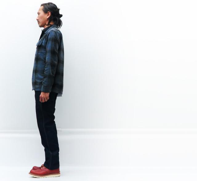 デラックスウェア DELUXEWARE ダブルニー トラウザーズ ワークパンツ 10.5oz インディゴ デニム チノ DX603B