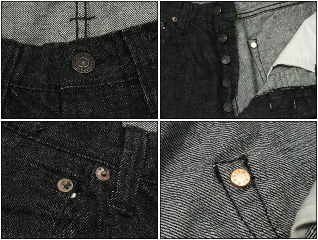 フルカウント FULLCOUNT 0105BK ジーンズ ルーズストレート 13.7oz ブラックデニム ジンバブエコットン