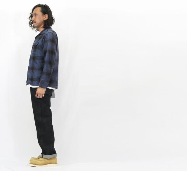 フルカウント FULLCOUNT 0105BK ジーンズ ルーズストレート 13.7oz ブラックデニム ジンバブエコットン