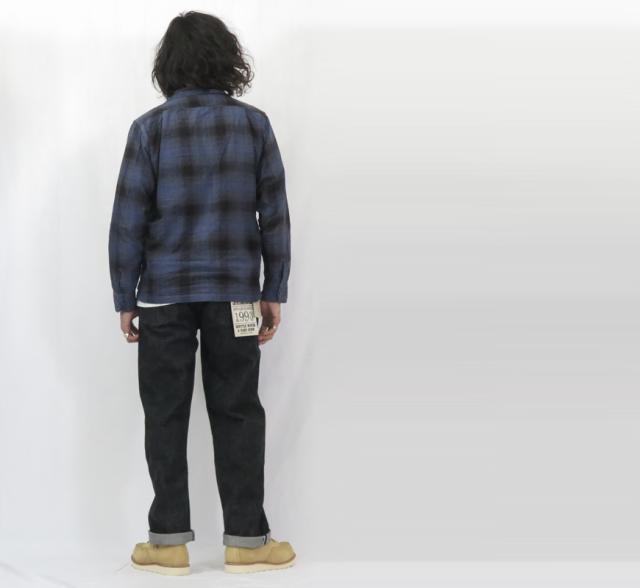 フルカウント FULLCOUNT 0105BK ジーンズ ルーズストレート 13.7oz ブラックデニム ジンバブエコットン