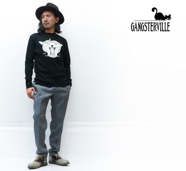 GANGSTERVILLE クルーネック半袖Tシャツ LADY of NEVADA