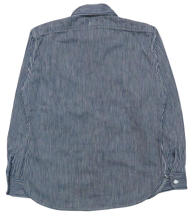 デラックスウェア DELUXEWARE ヒッコリーストライプ ヘビーフランネルシャツ HV-01
