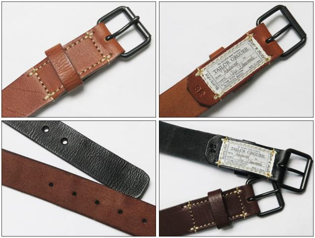 ORGUEIL オルゲイユ フレンチアーミーレザーベルト OR-7283