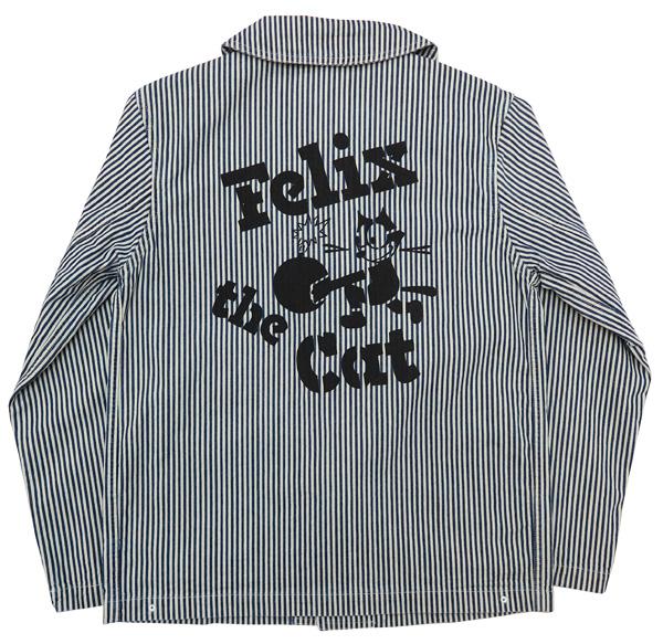 トイズマッコイ TOYS McCOY ヒッコリーストライプ U.S.ネイビーカバーオール FELIX THE CAT TMJ2004