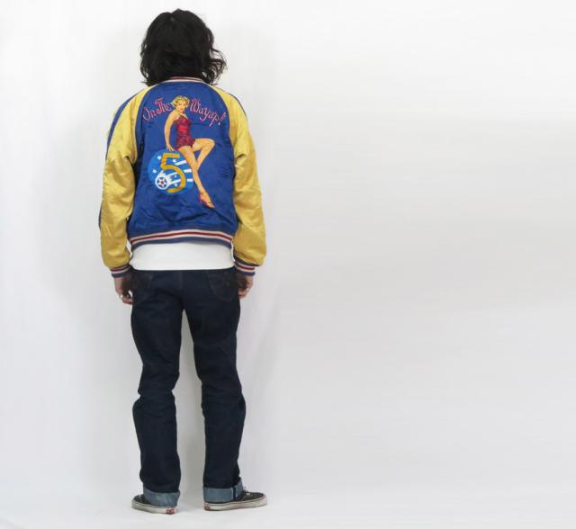 トイズマッコイ TOYS McCOY レーヨンサテン スーヴェニアジャケット MARILYN MONROE ON THE WAY UP TMJ2501