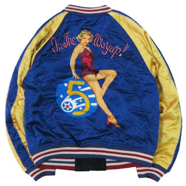 トイズマッコイ TOYS McCOY レーヨンサテン スーヴェニアジャケット MARILYN MONROE ON THE WAY UP TMJ2501