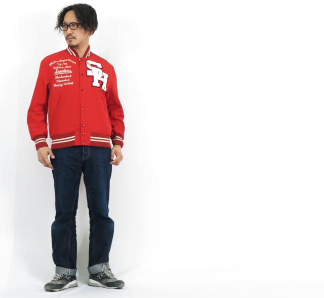 WHITES VILLE ホワイツビル T/Cグログラン ベースボールジャケット WV15278-165