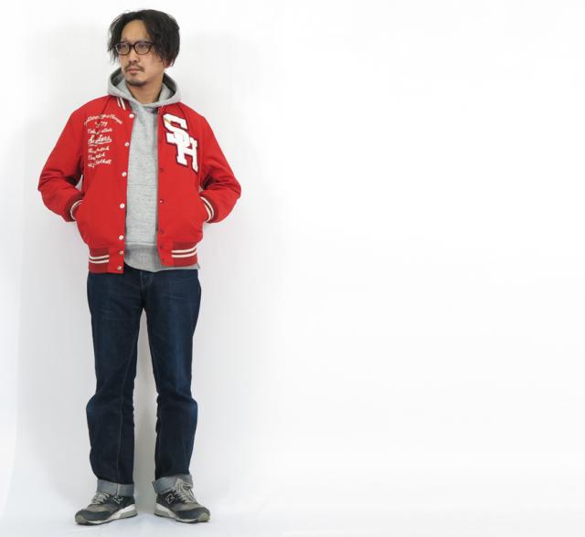 WHITES VILLE ホワイツビル T/Cグログラン ベースボールジャケット WV15278-165