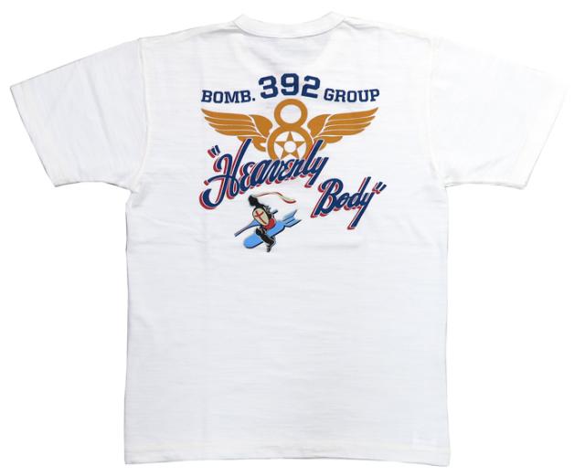 バズリクソンズ BUZZ RICKSON'S スラブヤーン 半袖 Tシャツ 392nd BOMB. BR79176