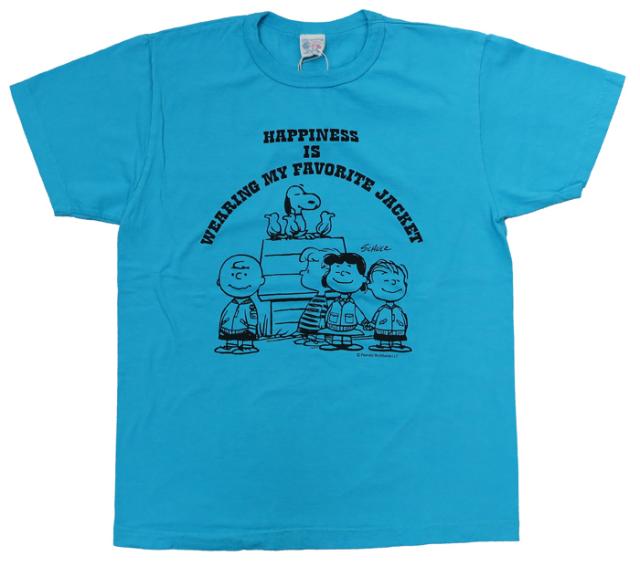 バズリクソンズ BUZZ RICKSON'S × PEANUTS 半袖 Tシャツ MY FAVORITE JACKET スヌーピー ピーナッツ Made in U.S.A BR79256