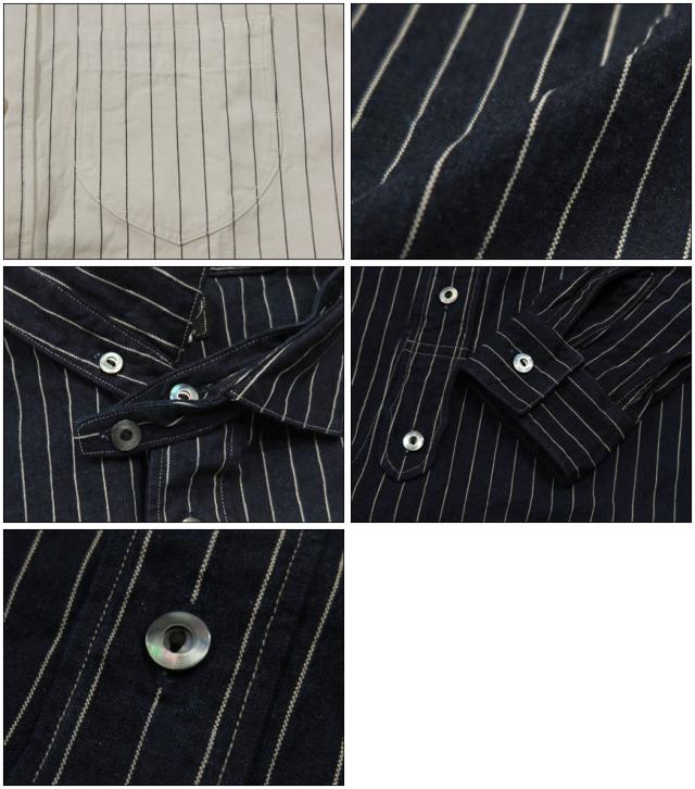 DALLES & CO ダリーズ&コー 30's オリジナルストライプ キャラコシャツ