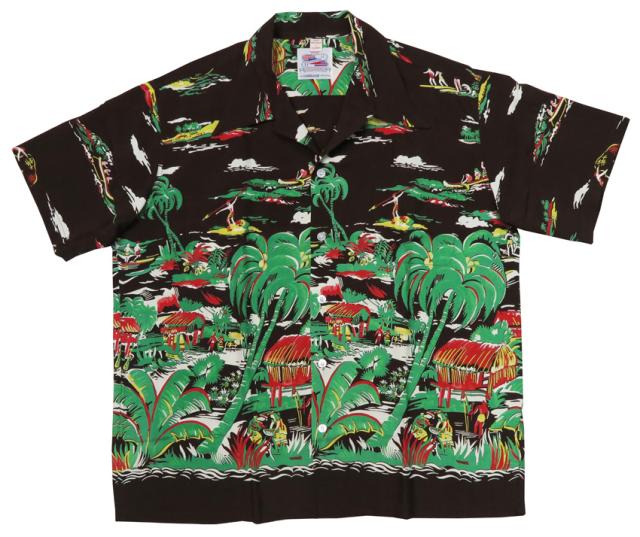 Duke Kahanamoku 半袖 ハワイアンシャツ HAWAIIAN VILLAGE Special Edition DK39042