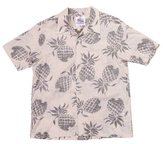 サンサーフ SUN SURF デュークカハナモク コットン/リネン ハワイアンシャツ DUKE'S PINEAPPLE DK39092