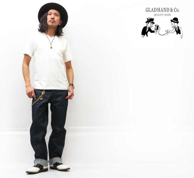 GLAD HAND パックシリーズ スタンダード 半袖Vネック ポケットＴシャツ