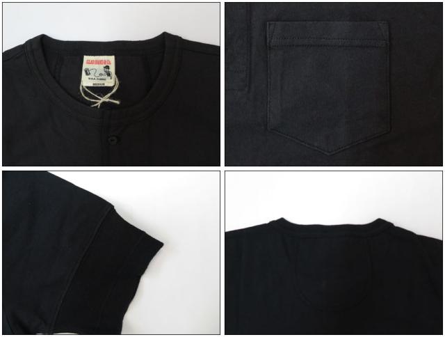 GLAD HAND パックシリーズ スタンダード 半袖ヘンリーネック ポケットＴシャツ