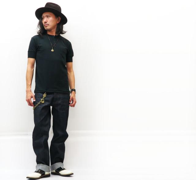 GLAD HAND パックシリーズ スタンダード 半袖ヘンリーネック ポケットＴシャツ