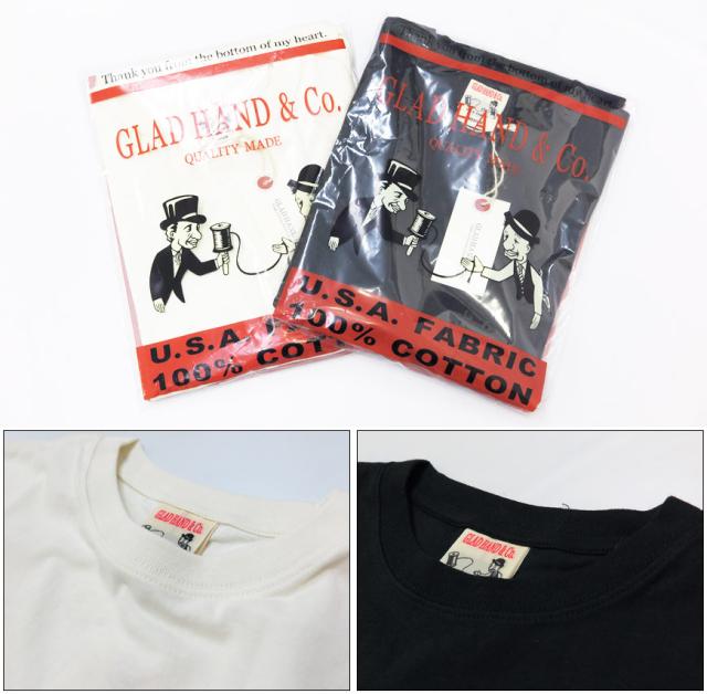 GLAD HAND パックシリーズ スタンダード ５分袖クルーネック ポケットＴシャツ