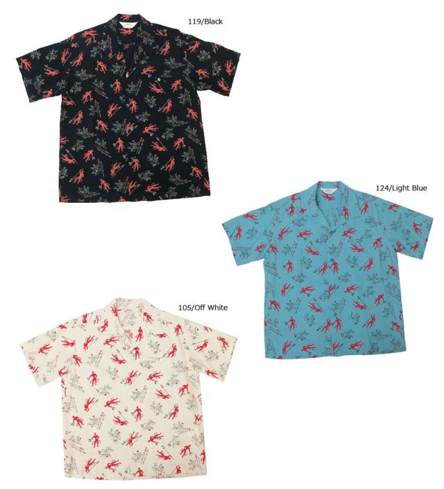 STAR OF HOLLYWOOD VINCE RAY オープンカラーシャツ DOUBLE BASS PINUPS SH38114