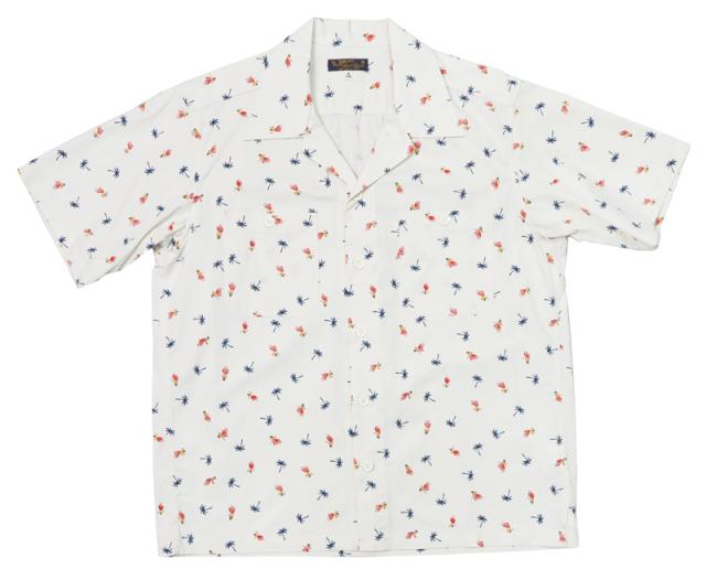 サンサーフ SUN SURF 半袖 コットンツイル レギュラーカラー シャツ アロハ ハワイアン "HULA&PALMTREE"  SS38406