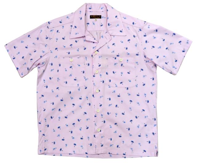 サンサーフ SUN SURF 半袖 コットンツイル レギュラーカラー シャツ アロハ ハワイアン "HULA&PALMTREE"  SS38406