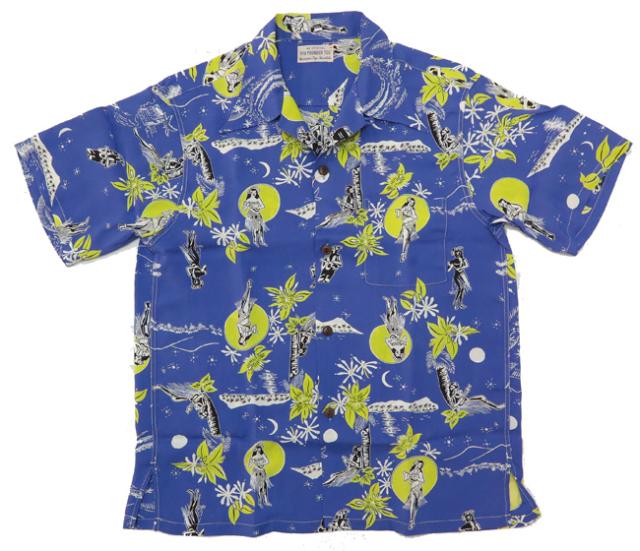 サンサーフ SUN SURF 半袖 レーヨン アロハシャツ ハワイアンシャツ SPECIAL EDITION “MOONLIGHT HULA”　POI POUNDER TOG SS38416