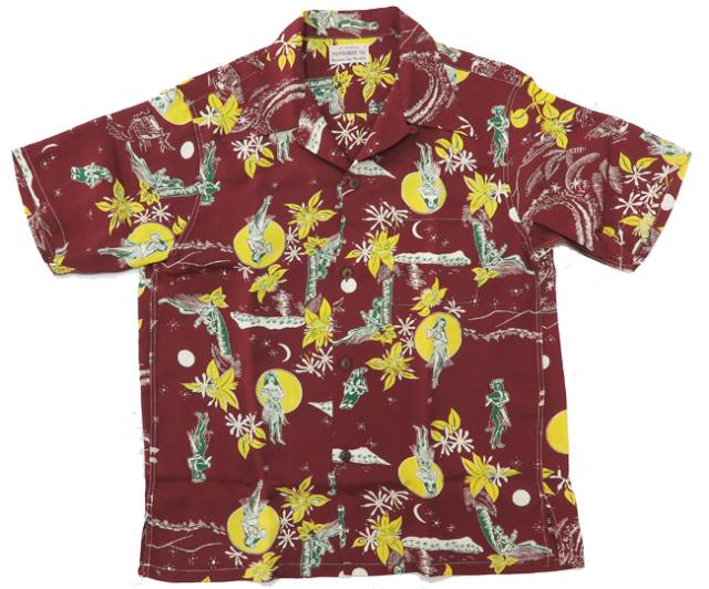 サンサーフ SUN SURF 半袖 レーヨン アロハシャツ ハワイアンシャツ SPECIAL EDITION “MOONLIGHT HULA”　POI POUNDER TOG SS38416