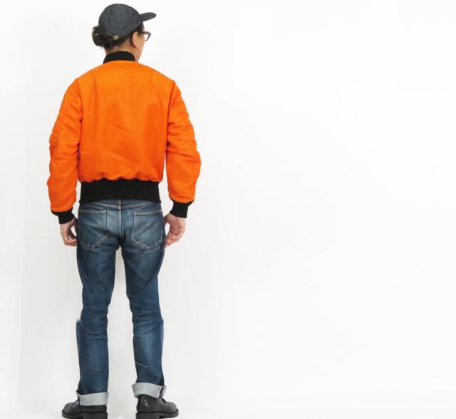 Buzz Rickson's フライトジャケット ORANGE L-2B FLITE WEAR TALON TEST FORCE BR15165
