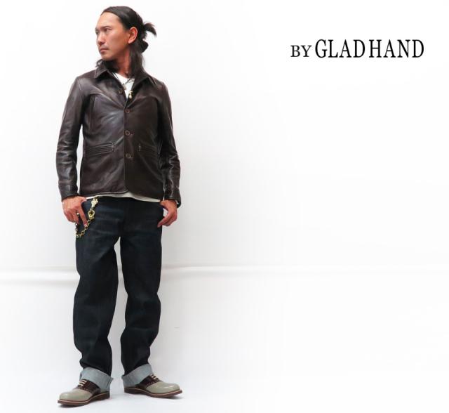 BY GLAD HAND GOODFELLOWS カウハイド ジャケット BYGH-20-AW-01