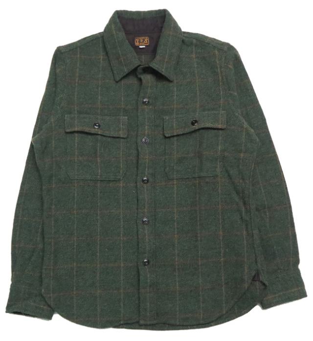 DALLES & CO ダリーズ&コー ヴィンテージ ウールメルトン CPOシャツ GRIDDGE