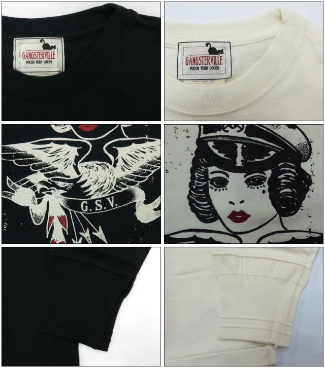 GANGSTERVILLE クルーネック 長袖 Tシャツ CAPT.BETTY