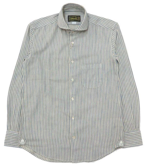 ORGUEIL オルゲイユ ウィンザーカラーシャツ 長袖 ストライプ OR-5002B