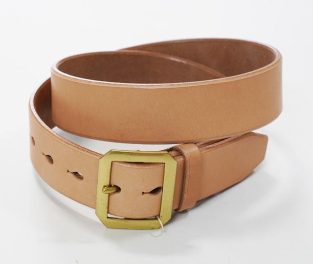 Pherrow's フェローズ ブラスバックル ベンズレザーベルト PLB1-B