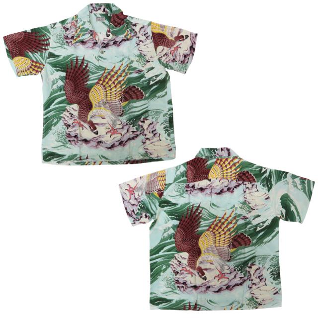 サンサーフ SUN SURF 半袖 レーヨン アロハシャツ ハワイアンシャツ SPECIAL EDITION “THE EAGLE HAS LANDED” MUSA-SHIYA SHOTEN LTD. SS38417