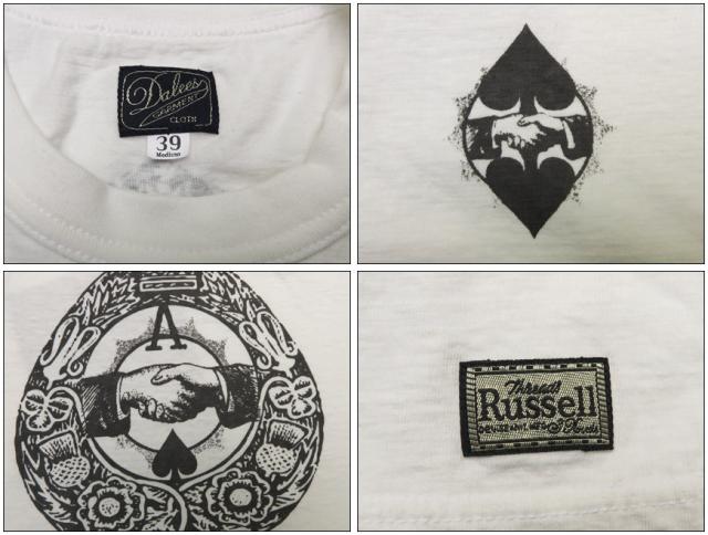 DALLES & CO ダリーズ＆コー 半袖スラブTシャツ TOP SPADE