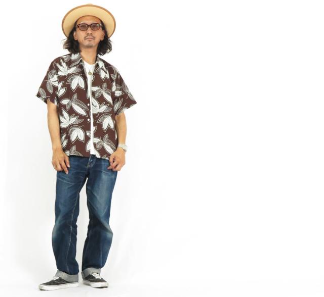 Duke Kahanamoku 半袖 ハワイアンシャツ ISLAND LEAF Special Edition DK39233