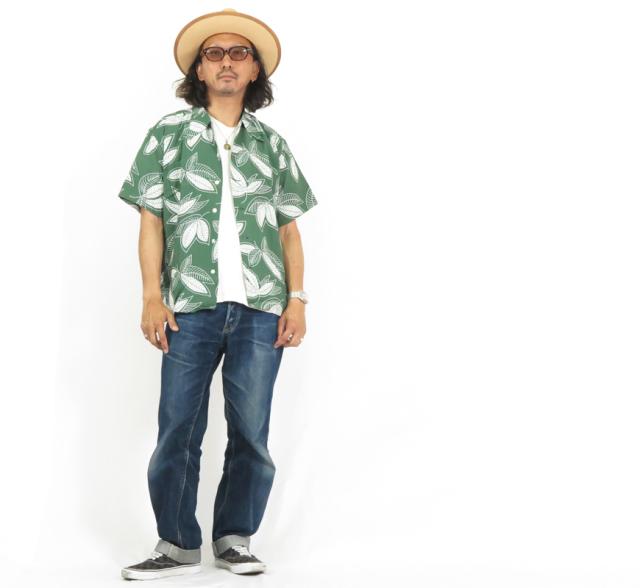 Duke Kahanamoku 半袖 ハワイアンシャツ ISLAND LEAF Special Edition DK39233