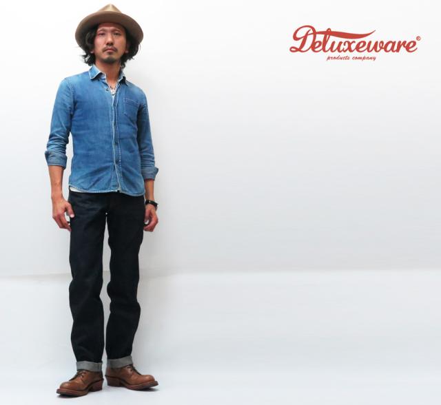 デラックスウェア DELUXEWARE 13.6oz デニム トラウザーズ ストレート ジーンズ DX900A