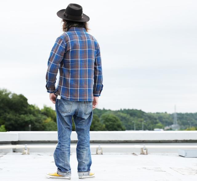 FULLCOUNT コットン フランネルワークシャツ Original Cotton Check Flannel Work Shirt Lot.4106