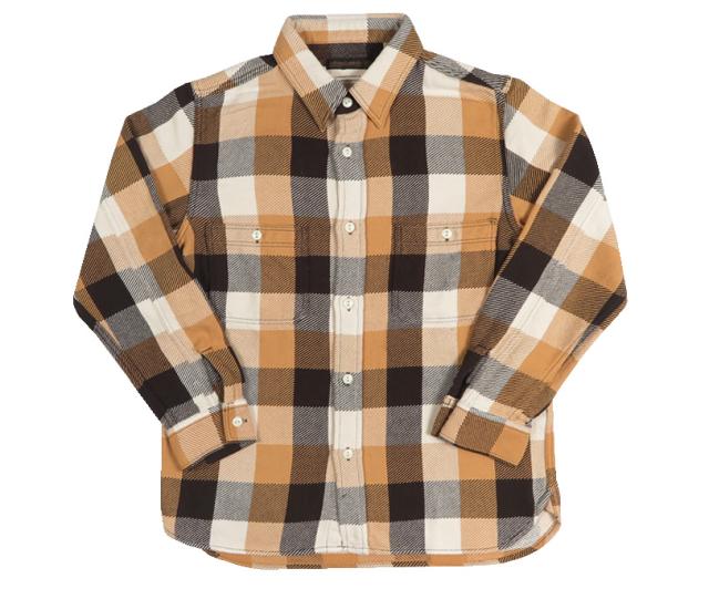 FULLCOUNT コットン フランネルワークシャツ Original Cotton Check Flannel Work Shirt Lot.4106