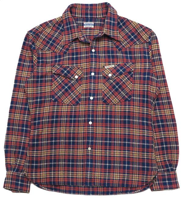 フラットヘッド THE FLAT HEAD 長袖 フランネル チェック ウエスタンシャツ FN-SNW-001L
