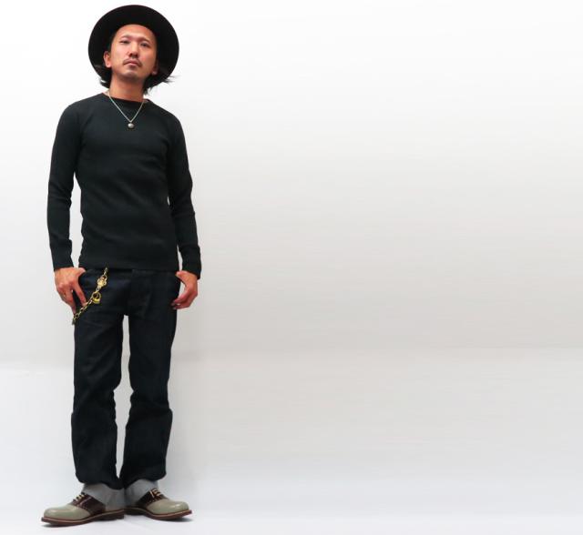 GLAD HAND グラッドハンド 長袖 Tシャツ クルーネック ワッフル生地 パックTee GLADHAND-10