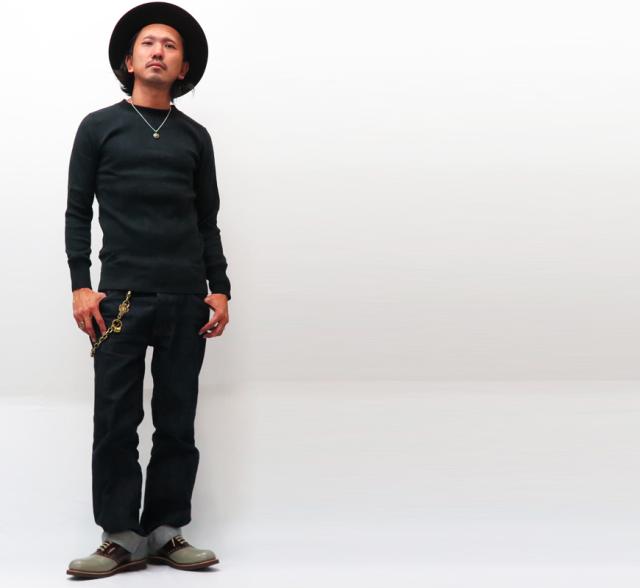 GLAD HAND グラッドハンド 長袖 Tシャツ クルーネック フライス生地 パックTee GLADHAND-18