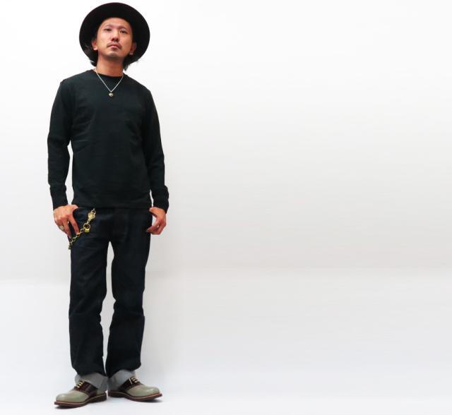 GLAD HAND グラッドハンド 長袖 Tシャツ クルーネック 胸ポケット 天竺生地 パックTee GLADHAND-25